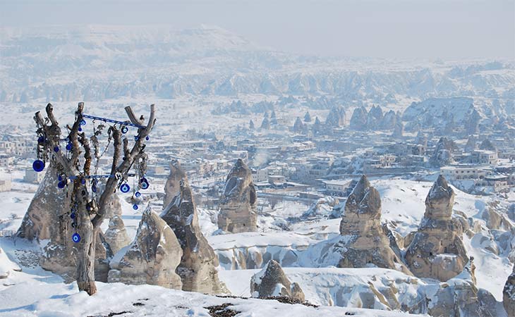 Uçaklı KAPADOKYA TURU (Erciyes Kayak Merkezi ve Kayseri`li) Sömestir  (3 Gece Kayseri Gidiş-Kayseri Dönüş)